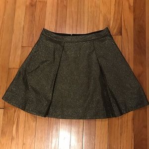 Kate Spade Saturday pleated skirt - gold/black